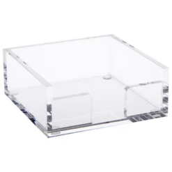 Juvale Clear Acrylic Sticky Note Holder For Desk Organization, Storage, Office Supplies Organizer, Notepad Dispenser For Dorm Room Accessories, 4x4 In -Rubbermaid Shop GUEST 035301b5 93fd 4b57 a19c 6b967b8f229a