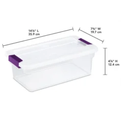 Sterilite Clear Plastic Latching Lid 66 Quart Storage Container Tote, 6 Pack And 6 Quart Shoe Box Bin, 12 Pack For Home Organization -Rubbermaid Shop GUEST 047f94d2 bb73 48f7 9911 978b9beacab2
