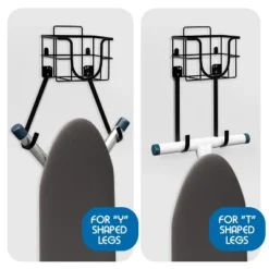 Bryt Ironing Board Holder Wall Mount & Over The Door Hanger, Laundry Room Storage & Organization, Iron & Ironing Board Hanger T&V Shaped, Black -Rubbermaid Shop GUEST 0553db7b fc52 4f35 ad06 2694b24f6115