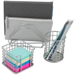 Sorbus Wire Metal 5 In 1 Desk Organizer Set - For Office Storage And Organization -Rubbermaid Shop GUEST 070607d2 cf26 463a a332 f01b8846a601