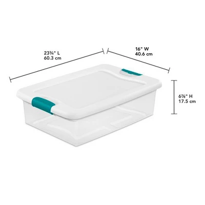 Sterilite Multi Pack 64 Quart & 32 Quart Plastic Stacking Storage Container Box With Latching Lid For Home, Office, Or Garage Organization, 12 Pack 3 Sterilite Multi Pack 64 Quart & 32 Quart Plastic Stacking Storage Container Box With Latching Lid For Home, Office, Or Garage Organization, 12 Pack - Image 3