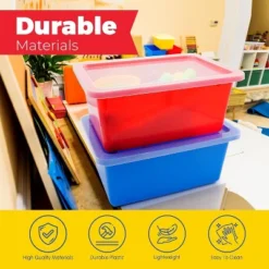 Storage Bins - Stackable Storage Bins, Plastic Storage, Bins Storage Containers, 3 Pcs Per Pack - Cubby Storage Organizers, Classroom Organization -Rubbermaid Shop GUEST 08201c0f 34be 4961 a792 1bd0bae3974e