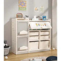 Toy Storage Organizer Bookshelf Multipurpose Toys Organization Chest For School, Bedroom, Playroom Or Nursery -Rubbermaid Shop GUEST 09171e8e 9811 49b6 9980 0c42c99c9b64