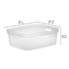 Sterilite 5.25 X 12.25 X 15 Inch Medium Modern Storage Bin W/ Comfortable Carry Through Handles & Banded Rim For Household Organization, Clear 16 Pack