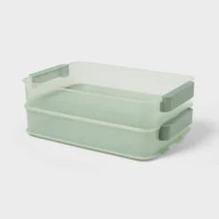 Click In Place 6.7qt Shallow Plastic Storage Bin For Home And Office Organization Green Tint - Brightroom™ 5 Click In Place 6.7qt Shallow Plastic Storage Bin For Home And Office Organization Green Tint - Brightroom™ -Rubbermaid Shop GUEST 0caad6ca 5578 45f1 91e5 d6f474204774