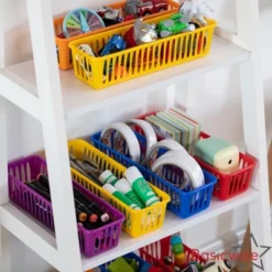 Basicwise 12-pc Plastic Storage Baskets For School Organization Teacher Essentials Desk Accessories Art Supplies Pencils -Rubbermaid Shop GUEST 0d7e75a3 fe15 4af2 844a 1853dc54e4a9