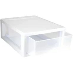 Sterilite 16 Quart Stackable Sturdy Plastic Storage Drawer Container For Home And Office Organization, Clear & White -Rubbermaid Shop GUEST 0da0d114 48f4 4cc9 85dd 33c963a0afbf