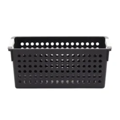 Farmlyn Creek 4 Pack Small Plastic Storage Baskets Bins With Handles For Bathroom, Laundry Room & Closet Organization, Black -Rubbermaid Shop GUEST 10026632 5d38 4309 97ee 76badb0b1912