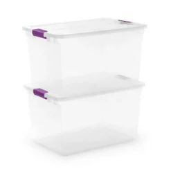 Sterilite 66 Quart Clear Latch Lid Storage Container Tote, 6 Pack, And 27 Quart Clear Latch Lid Storage Container Tote, 6 Pack For Home Organization -Rubbermaid Shop GUEST 1373489b 1365 47ca bd20 bbdbd0bc0551
