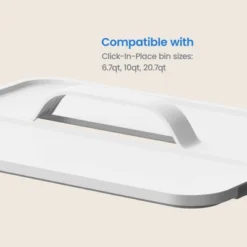 Click In Place Large Lid With Handle For Plastic Storage Bins For Home And Office Organization White - Brightroom™ -Rubbermaid Shop GUEST 13acad56 bf57 42b2 a97e a572d080c302