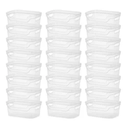 Sterilite 5.25x9.5x13 In Medium Polished Open Scoop Front Storage Bin W/ Comfortable Carry Through Handles For Household Organization, Clear 12 Sterilite 5.25x9.5x13 In Medium Polished Open Scoop Front Storage Bin W/ Comfortable Carry Through Handles For Household Organization, Clear -Rubbermaid Shop GUEST 14077fb9 1da9 4dd5 9355 9334c0500729