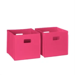 RiverRidge Home RiverRidge Kids' 2pc Fabric Collapsible Storage Cube Organizers With Handles For Playroom Organization -Rubbermaid Shop GUEST 15ed4ec7 70a7 4fa3 9178 e0761349e120