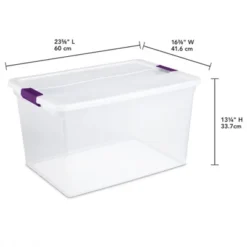 Sterilite Clear Plastic Latching Lid 66 Quart Storage Container Tote, 6 Pack And 6 Quart Shoe Box Bin, 12 Pack For Home Organization -Rubbermaid Shop GUEST 1a590336 d7e1 488c 929f 45b2c9eecacf
