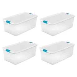 Sterilite Storage System Solution With 106 Quart Clear Stackable Storage Box Organization Containers With White Latching Lid -Rubbermaid Shop GUEST 1d503051 d05e 4b39 8838 02850b77e906