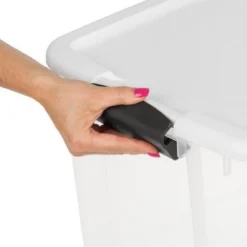 Sterilite Storage System Solution With 116 Quart Clear Stackable Storage Box Organization Containers With White Latching Lid -Rubbermaid Shop GUEST 231c0c74 2394 474b aef0 70577288bea4