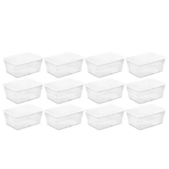Sterilite 16 Quart Stackable Clear Plastic Storage Tote Container With Opaque Latching Lid For Home And Office Organization -Rubbermaid Shop GUEST 23589967 bce6 436a b698 5cc281b459eb