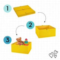 RiverRidge Home RiverRidge Kids' 2pc 5" Fabric Collapsible Storage Cube Organizers For Playroom Organization -Rubbermaid Shop GUEST 28361d1e fb2e 46d0 951a d3499ef61d32