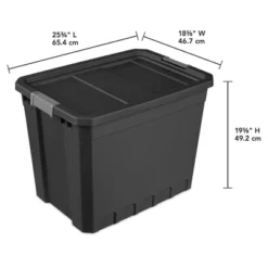 Sterilite Storage System Solution With 27 Gallon Heavy Duty Stackable Storage Box Container Totes With Grey Latching Lid For Home Organization -Rubbermaid Shop GUEST 2c53c8ff 4187 4581 88d9 d8ea1786a205