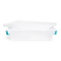 Sterilite Small Clip Box Clear Stacking Storage Tote Container With Latching Lid For Home & Office Organization And Storage Solution -Rubbermaid Shop GUEST 2e886eec 12aa 4541 9860 afe048a9ee21