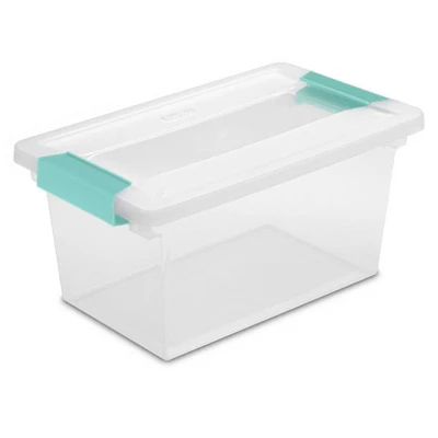 Sterilite Miniature Clip Storage Box W/ Latch Lid, 6 Pack, & Medium Clip Storage Box W/ Latch Lid, 4 Pack For Home, Office, And Workspace Organization 2 Sterilite Miniature Clip Storage Box W/ Latch Lid, 6 Pack, & Medium Clip Storage Box W/ Latch Lid, 4 Pack For Home, Office, And Workspace Organization - Image 2