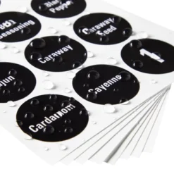 Talented Kitchen 144 Round 1.5" Spice Jar Labels Preprinted, Chalkboard Seasoning Spice Labels Stickers + Numbers For Kitchen Organization And Storage -Rubbermaid Shop GUEST 31c4691f a5e9 4b7f bb1d 6e3fbe8e9db6