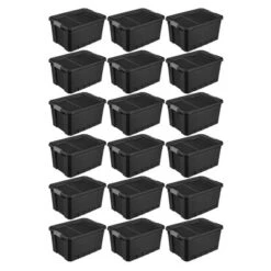 Sterilite Storage System Solution With 19 Gallon Heavy Duty Stackable Storage Box Container Totes With Grey Latching Lid For Home Organization -Rubbermaid Shop GUEST 36d56469 a2bb 425d 8ae4 8f51a03f3230