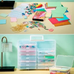 Sorbus Clear Durable Box With 16 Cases (4" X 6") Organizers And Storage Cases - Great For Photo Organization And Craft Storage -Rubbermaid Shop GUEST 37652816 ccca 4652 a693 84ab80ea0859