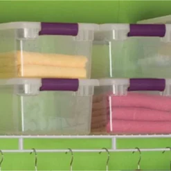 Sterilite 32 Quart Clear View Stacking Storage Tote Container With Latching Lid For Home & Office Organization And Storage Solution -Rubbermaid Shop GUEST 39ed8c3e 822c 416e ae64 ffb4741cf5a3