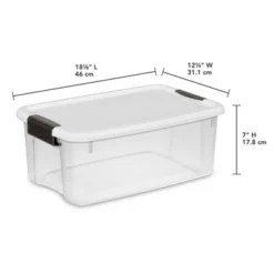 Sterilite 4 Sets Of 116-Quart & 6 Sets Of 18-Quart Heavy-Duty Stackable Clear Latch Lid Storage Container Tote For Home Organization -Rubbermaid Shop GUEST 3aa69cab 06e8 4fc2 8069 24a1e3a800fa