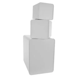 MegaChef Kitchen Food Storage And Organization 5 Piece Canister Set In White