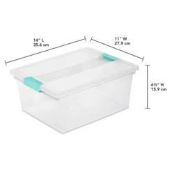Sterilite Medium Clear Multipurpose Plastic Storage Tote, 4 Pack, And Large Clear Multipurpose Plastic Storage Tote, 4 Pack For Home Organization -Rubbermaid Shop GUEST 42c1e0d3 0106 4451 8f9f 5c9d905436c8 1