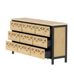 FUFU&GAGA Contemporary Horizontal Wooden Nine Drawers Dresser Storage Chest With Smooth For Bedroom Organization And Decor Enhancement 18 FUFU&GAGA Contemporary Horizontal Wooden Nine Drawers Dresser Storage Chest With Smooth For Bedroom Organization And Decor Enhancement -Rubbermaid Shop GUEST 438319ee 80c6 4215 a90a 39e38fb74f8a