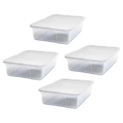 Homz Snaplock Multipurpose 28 Quart Clear Stackable Storage Container Bins For Indoor Home Organization -Rubbermaid Shop GUEST 44455da2 573f 4d99 810a ae1675758bac