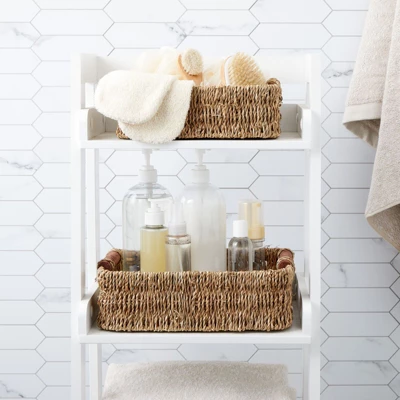 Juvale Set Of 3 Small Wicker Baskets For Storage, Woven Nesting Bins With Handles For Bathroom Towels And Toilet Paper Organization, Shelf 3 Sizes 1 Juvale Set Of 3 Small Wicker Baskets For Storage, Woven Nesting Bins With Handles For Bathroom Towels And Toilet Paper Organization, Shelf 3 Sizes