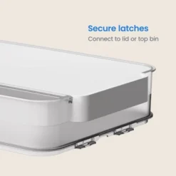 Click In Place 6.7qt Clear Shallow Plastic Storage Bin With White Latch For Home And Office Organization - Brightroom™ -Rubbermaid Shop GUEST 491a8212 cf5c 4251 b9c9 48c3e4a4fcdf