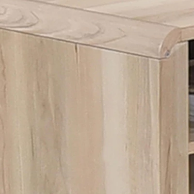 Kings Brand Furniture Nathan 3-Piece Living Room Set With TV Stand, Coffee Table & End Table, Modern Storage & Organization, Oak/Black Finish 3 Kings Brand Furniture Nathan 3-Piece Living Room Set With TV Stand, Coffee Table & End Table, Modern Storage & Organization, Oak/Black Finish - Image 3