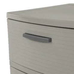 3 Drawer Storage Cabinet Gray - Brightroom™: Plastic Utility Storage Drawers, Universal Organization, No Assembly Required -Rubbermaid Shop GUEST 4c0b3d58 c166 4602 b8df 0e5308d50807
