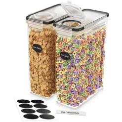 DWËLLZA KITCHEN Airtight Food Cereal BPA-Free Storage Containers For Pantry Organization And Storage, Flour & Sugar Includes 1 Marker & 8 Labels -Rubbermaid Shop GUEST 4d372705 6e86 4d19 9489 a09a52695347
