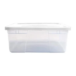 Homz Snaplock Multipurpose 28 Quart Clear Stackable Storage Container Bins For Indoor Home Organization -Rubbermaid Shop GUEST 4de6c30b 1236 47dc ad7f 004d3e79433e