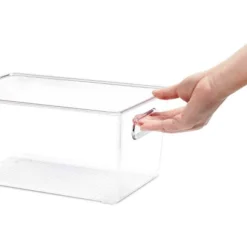 MPM 4 Packs Transparent Plastic Bins Storage Box, Deep Plastic Bins, Great Organization For Home Storage, Kitchen Cabine -Rubbermaid Shop GUEST 51a02efa 8410 4103 8554 c71214fa3c89
