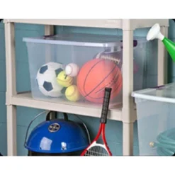 Sterilite 64 Quart Clear Multipurpose Plastic Storage Tote, 6 Pack, And 66 Quart Clear Multipurpose Plastic Storage Tote, 6 Pack For Home Organization -Rubbermaid Shop GUEST 51c40ada 38af 4a8d 8b1c 0106eab4ab67