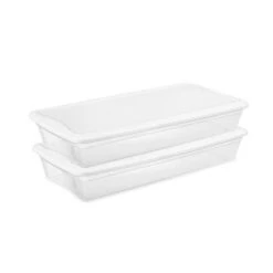 Sterilite 41 Quart Lightweight Plastic Clear Multipurpose Under Bed Storage Box Container Tote With Secure Snapping Lid For Home Organization, 24 Pack -Rubbermaid Shop GUEST 525e20ed 295c 49ee b241 fc96f33b36c2