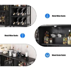Multi-Functional Wine Rack - Space-Saving Bottle Storage, Ideal For Home Bar Kitchen Dining Area Decor & Organization -Rubbermaid Shop GUEST 539d68f5 2506 45d2 a21c d06f2abdccfa