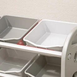 Kids Toy Storage Organizer With 6 Toy Bins, Playroom Organization Storage Bins, Multi-functional Nursery Organizer For Playroom -Rubbermaid Shop GUEST 5405fa0e 764f 4344 a94f 53582f3292cd