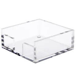 Juvale Clear Acrylic Sticky Note Holder For Desk Organization, Storage, Office Supplies Organizer, Notepad Dispenser For Dorm Room Accessories, 4x4 In -Rubbermaid Shop GUEST 5d4801ff 6a1e 419e ad18 bd9fb38f2e43