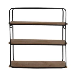 Sagebrook Home Metal Wood Floating Wall Shelves, Storage And Display, Decorative Wall Shelf Organization -Rubbermaid Shop GUEST 6097936c e778 424a 95ff 5a49c2ca65e3