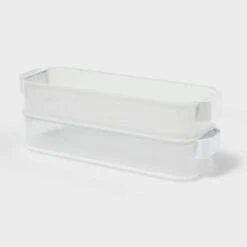 Click In Place 3qt Shallow Slim Plastic Storage Bin For Home And Office Organization Green Tint - Brightroom™ -Rubbermaid Shop GUEST 60b78de5 a10b 42a0 81a0 1cc1253ce279