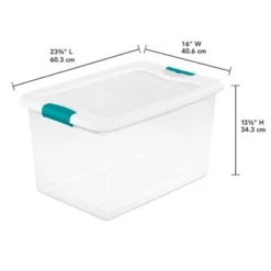 Sterilite 64 Qt Latching Box Large Stackable Clear Plastic Storage Totes, 6 Pack & Deep Clip Container Bins For Organization And Storage, 4 Pack -Rubbermaid Shop GUEST 628ae042 f697 46ba 92e0 b5647dd284be