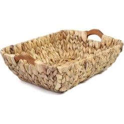 Juvale 2 Pack Natural Brown Hyacinth Storage Baskets With Wooden Handles For Shelves, Decorative Bathroom Organization, 14.5 X 10.5 X 4 In -Rubbermaid Shop GUEST 6296e4e6 eb56 427d bbc2 e27bf8335c44