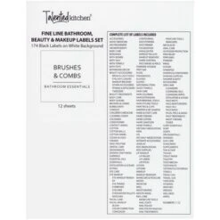 Talented Kitchen 174 Piece Minimalist Bathroom Labels For Beauty And Makeup Label Stickers For Organization Storage System (Water Resistant) -Rubbermaid Shop GUEST 645f5279 65f8 4b77 8446 967a0c3ab4d3